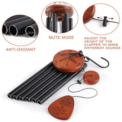 ABEICO Memorial Wind Chimes side view showing aluminum tubes
