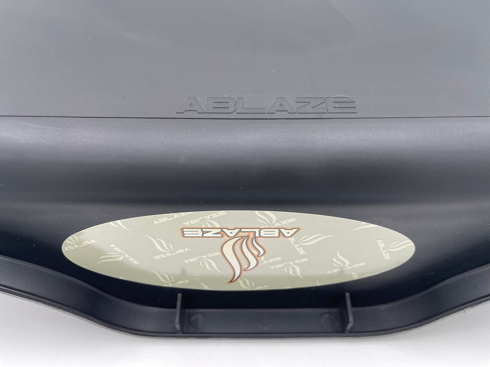 Ablaze Tray dimensions displayed with measuring tape