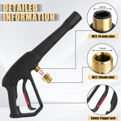 Abode Pressure Washer Spray Gun 16-inch wand