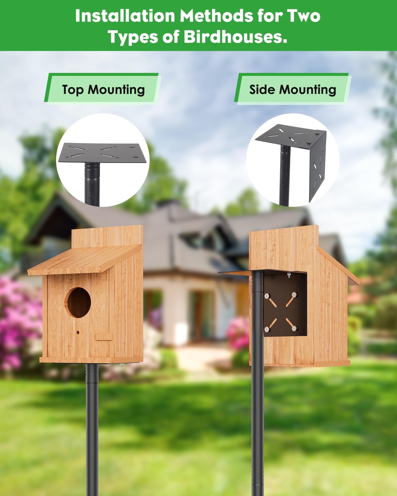 aboutool Bird Feeder Pole assembly instructions