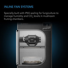AC Infinity CLOUDLINE H4 4-inch inline duct fan side view