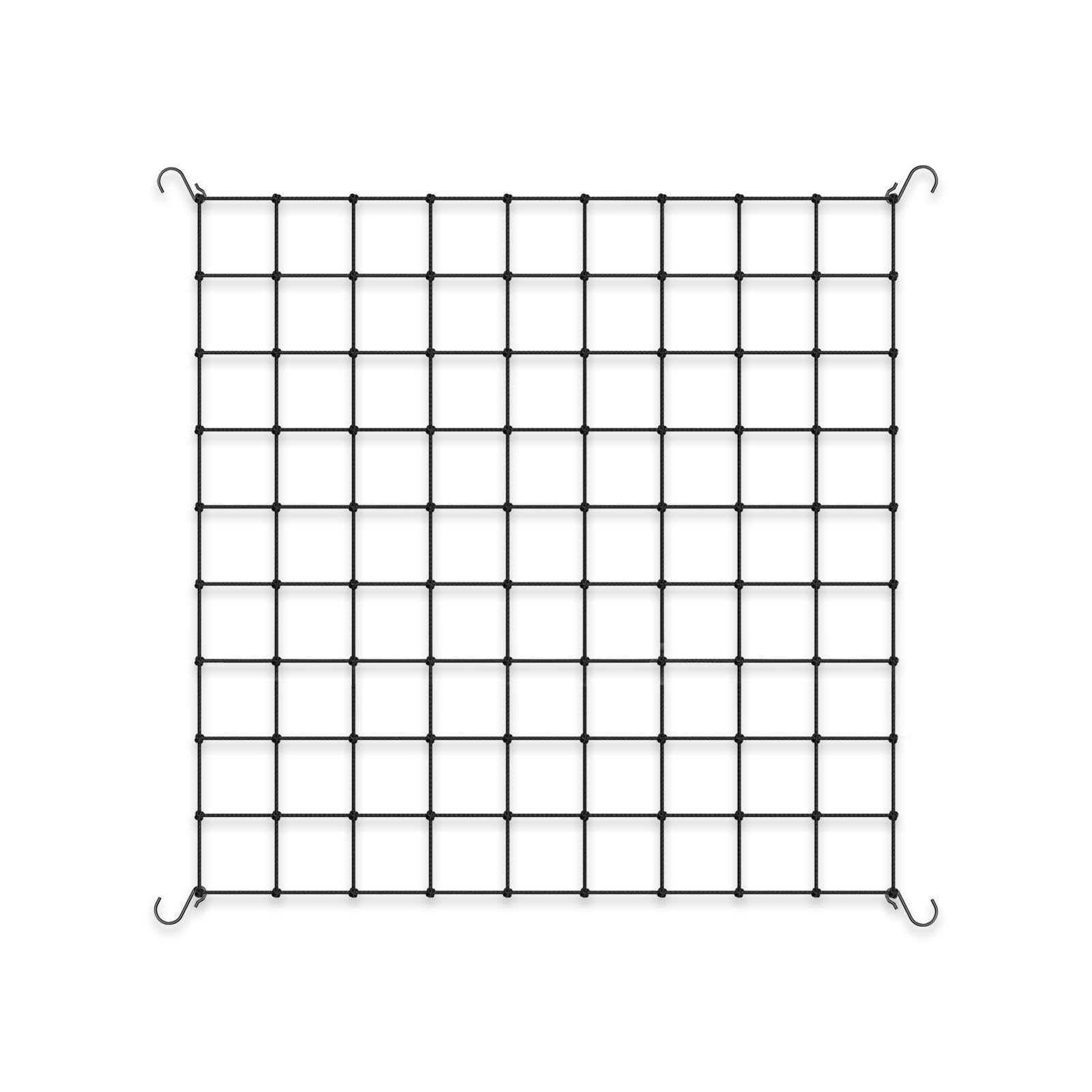 AC Infinity Elastic Trellis Netting 3x3' black front view