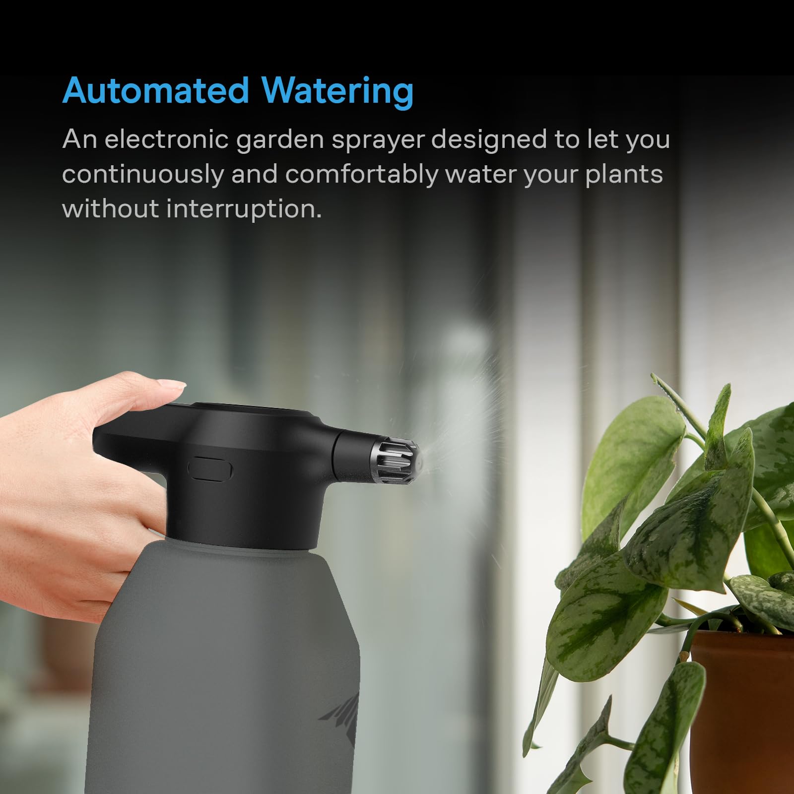 AC Infinity Electric Garden Sprayer 2L adjustable nozzle close-up