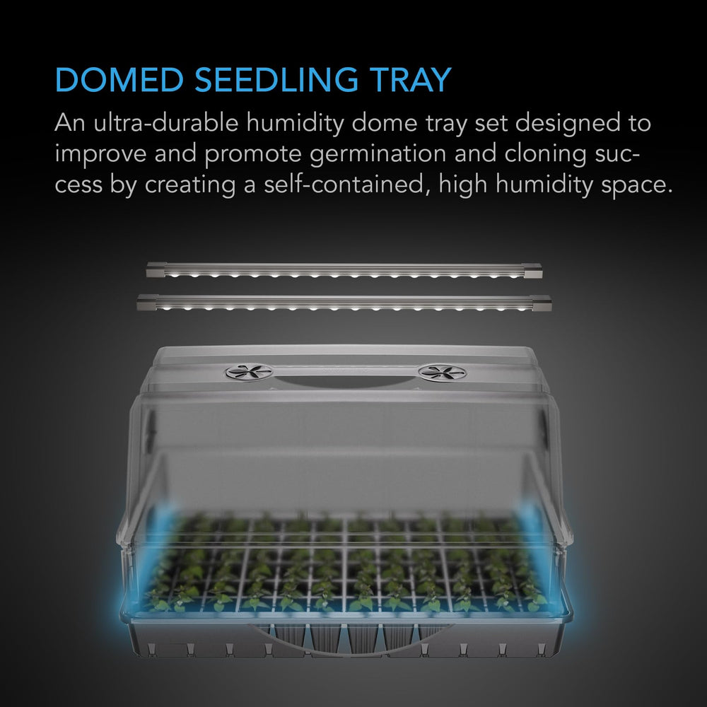 AC Infinity Humidity Dome transparent design showing seedlings