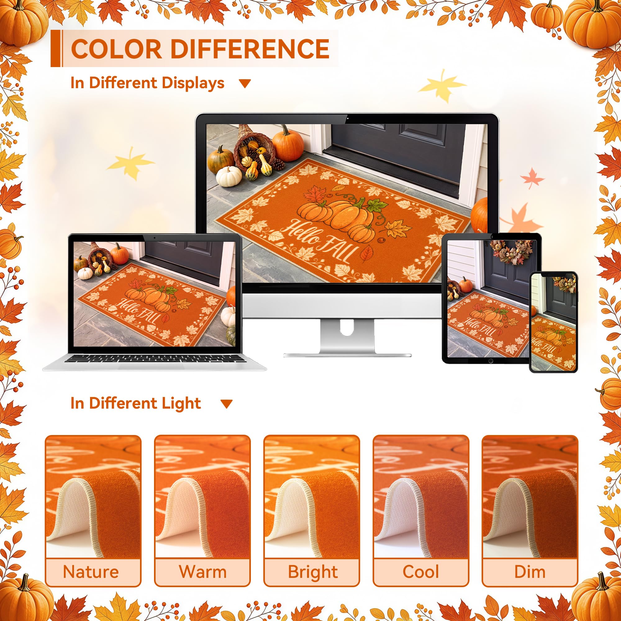 Acapet Fall Doormat capturing dirt and mud