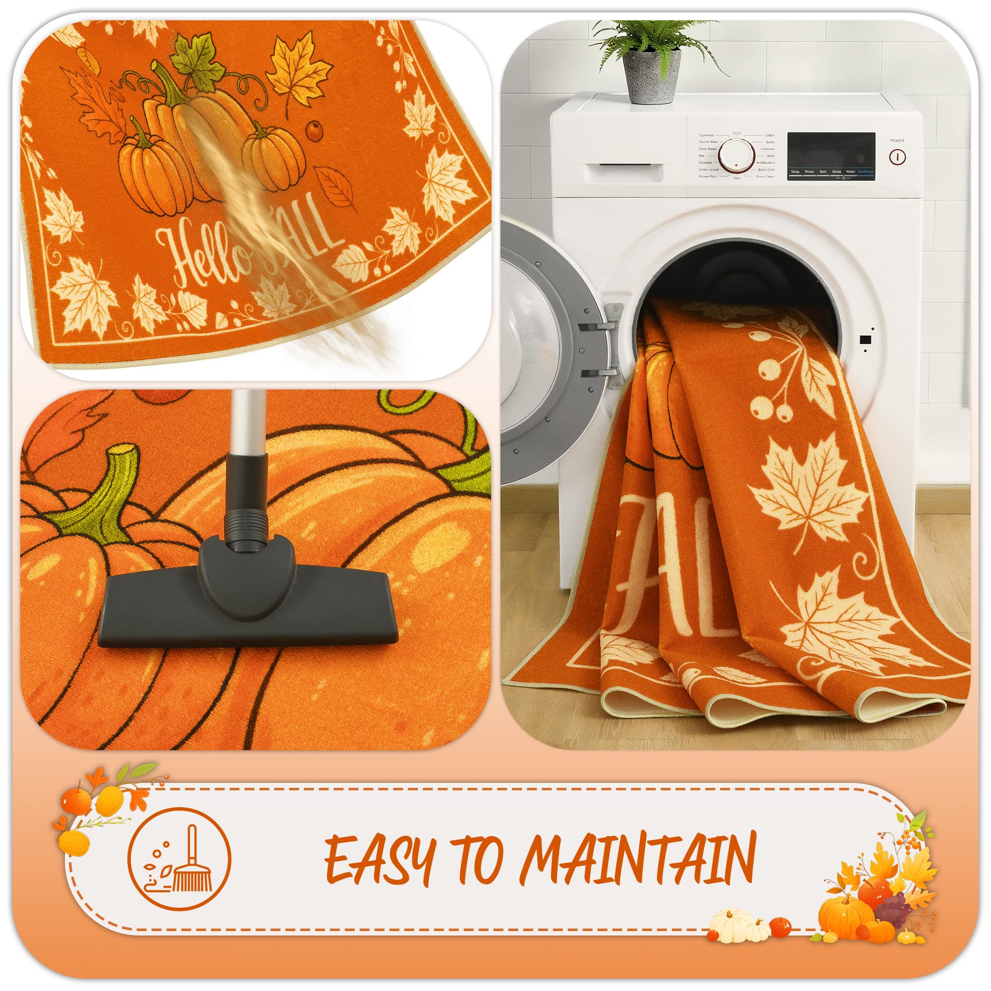 Acapet Hello Pumpkin doormat during autumn