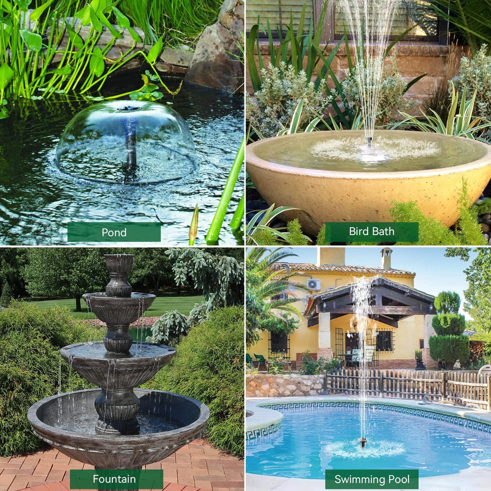Accessories included with POPOSOAP Solar Water Pump