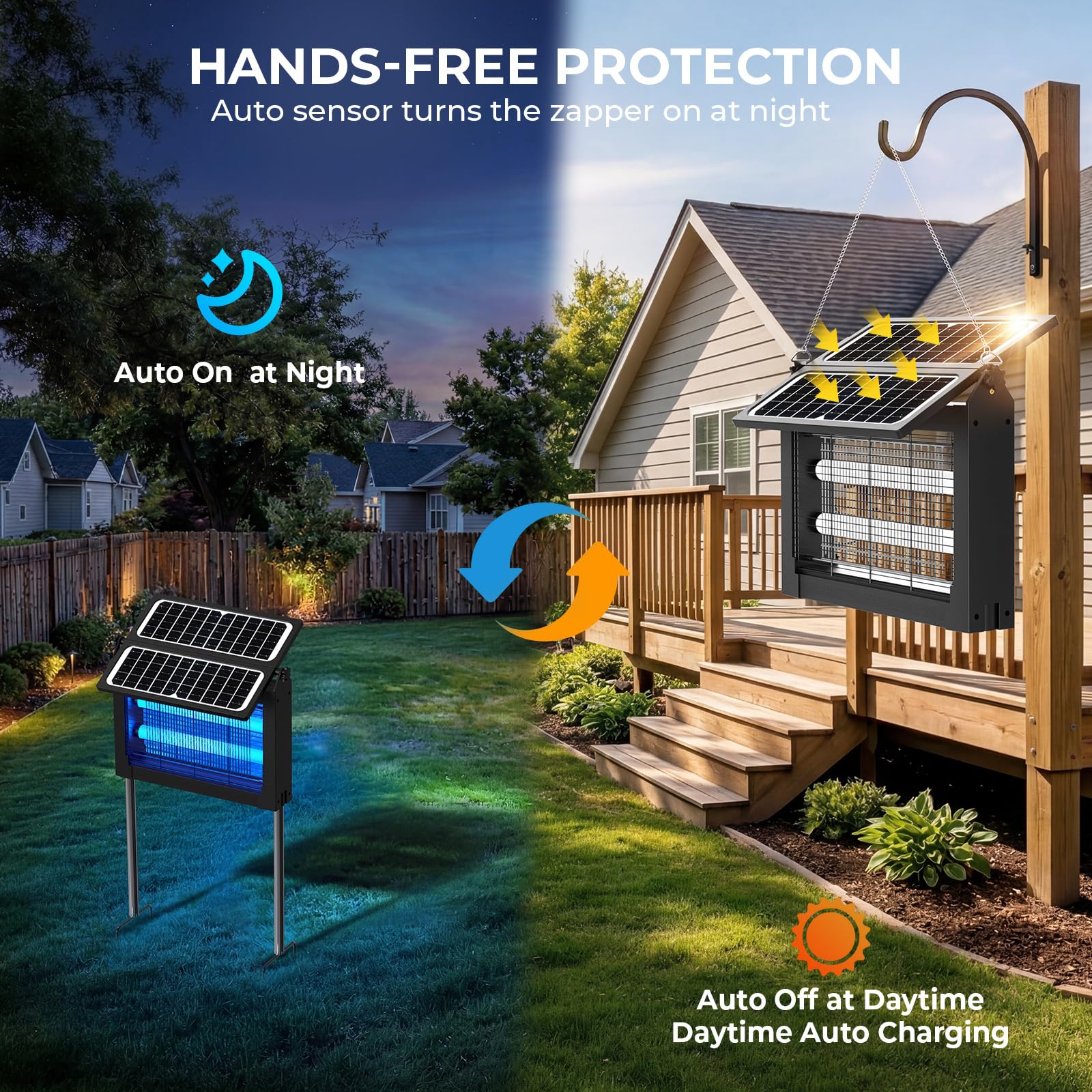 Accessories included with zechuan Solar Bug Zapper