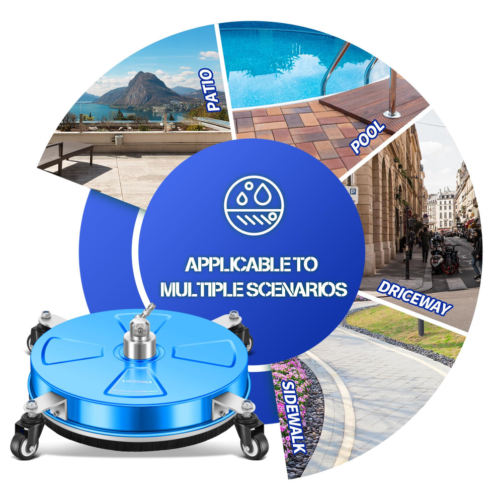 Accessory package included with LidoDola pressure washer cleaner