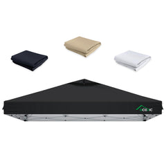 Acepic 10x10 canopy replacement top black front view