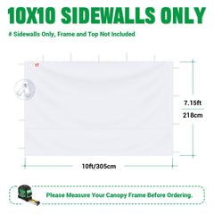 Acepic canopy sidewall installation with hook-and-loop fasteners