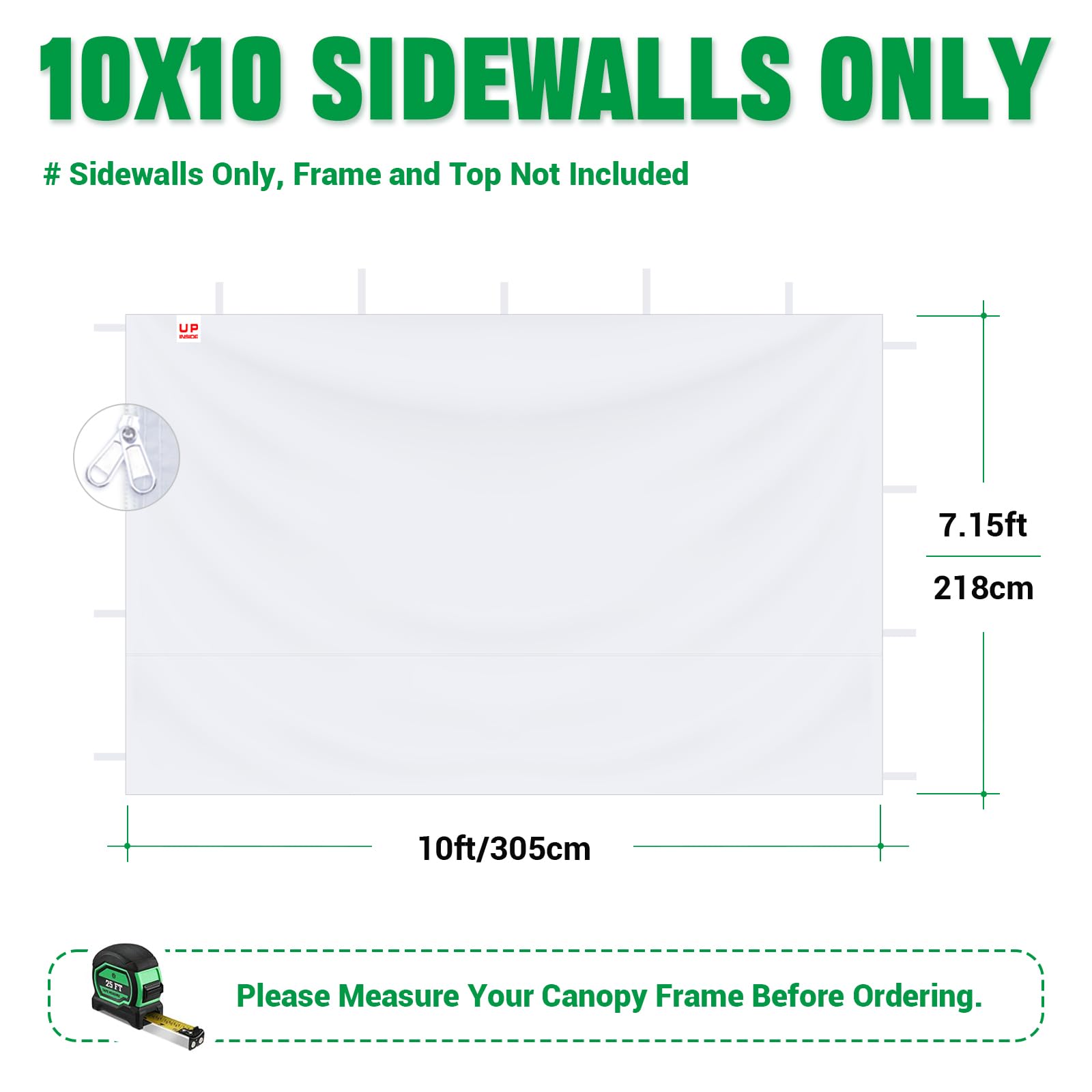 Acepic canopy sidewalls installation on popup canopy