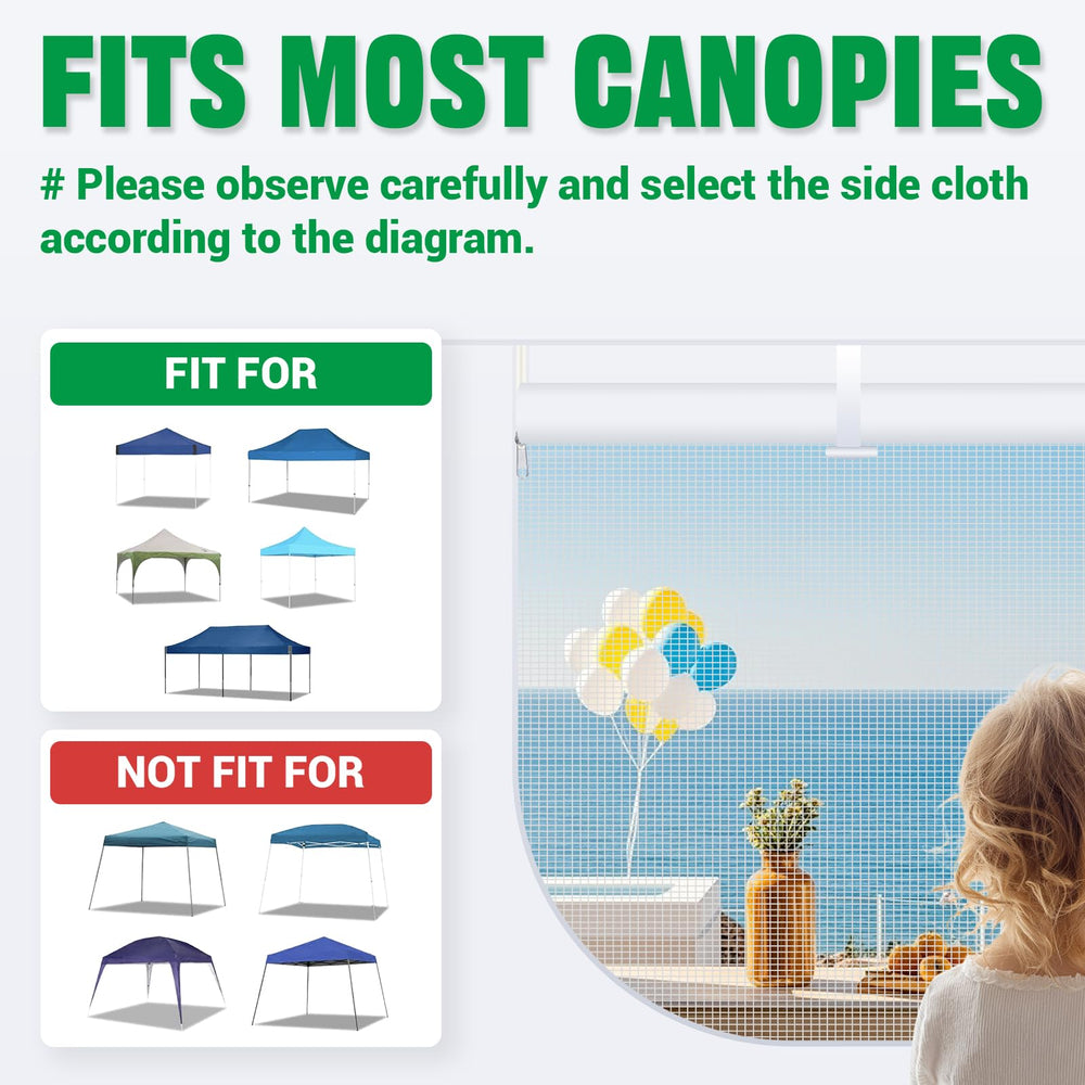 Acepic package containing 3 sidewalls for canopies