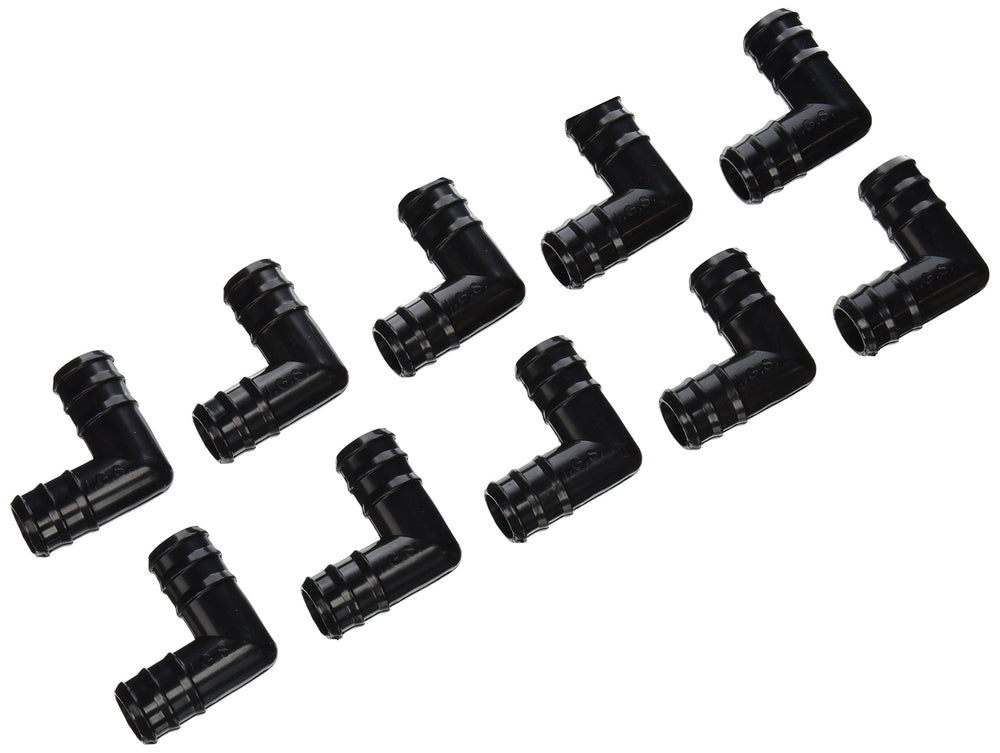 ACTIVEAQUA 3/4-inch elbow connector pack of 10 front view