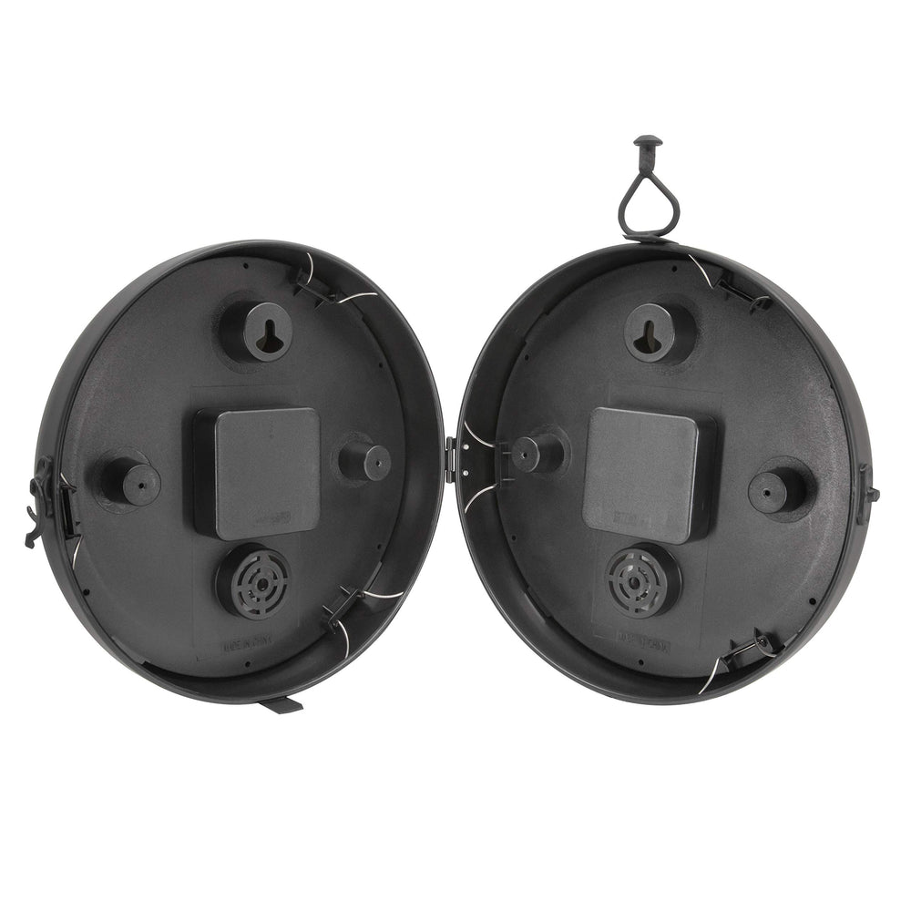 AcuRite clock showing silent quartz movement mechanism