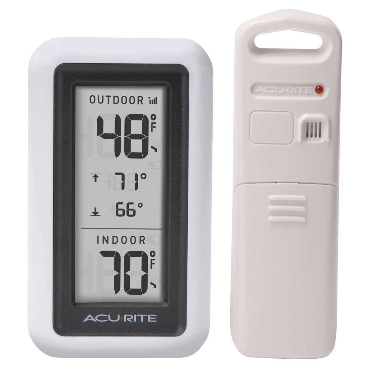 AcuRite Digital Thermometer front view with LCD display