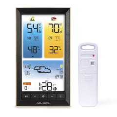 AcuRite Home Weather Station front view with full colour display