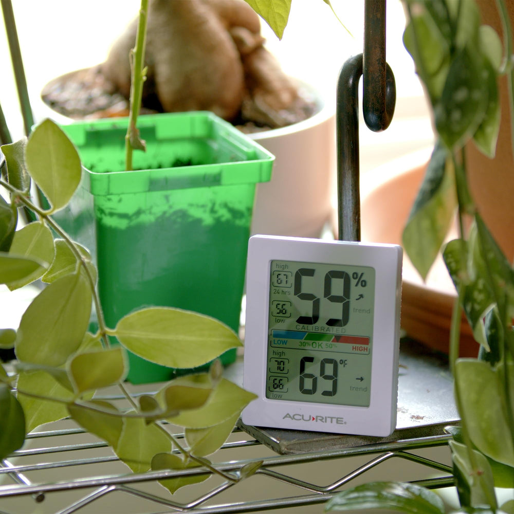 AcuRite Hygrometer on a tabletop