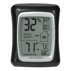 AcuRite Indoor Thermometer and Hygrometer magnetic back for easy placement