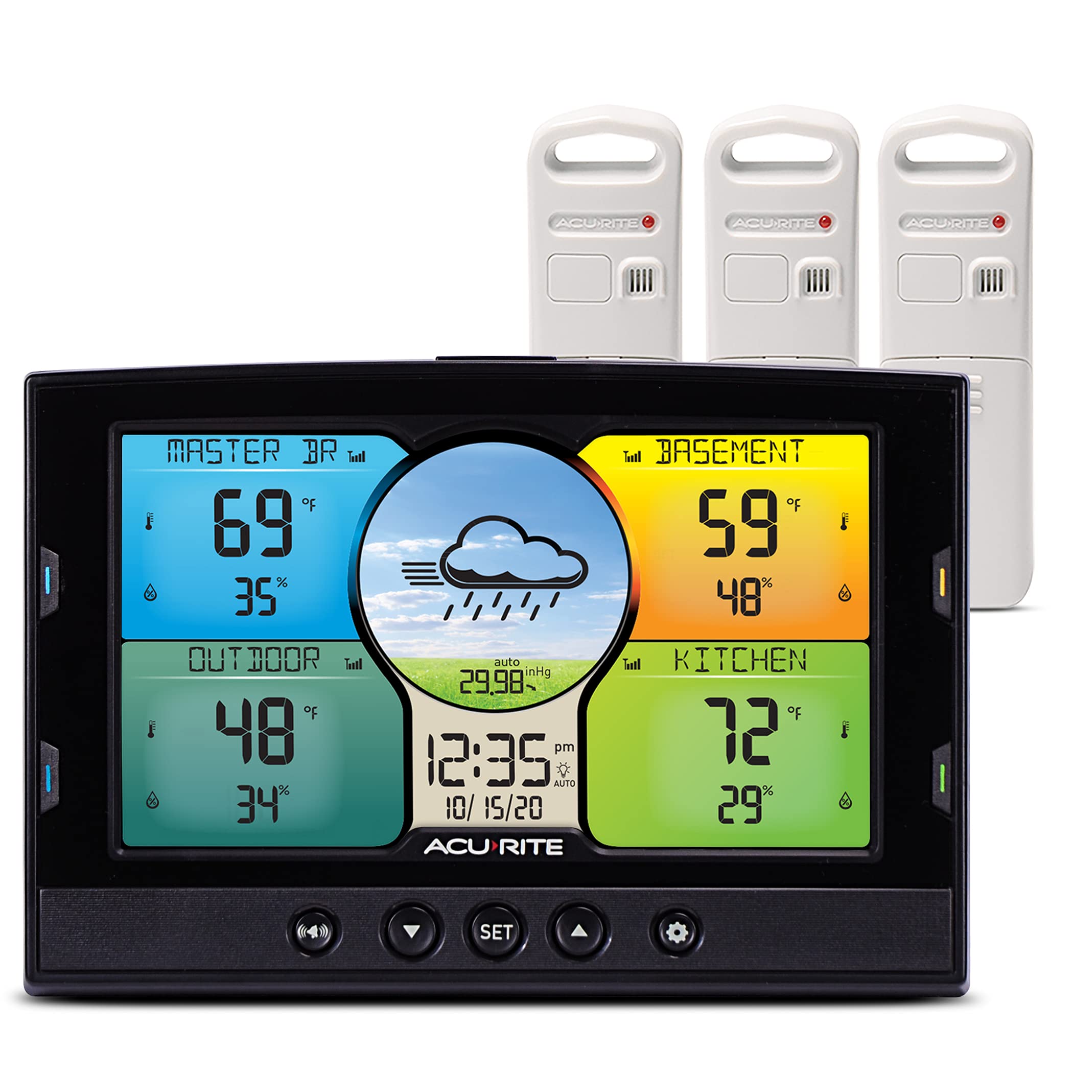 AcuRite Multi-Room Weather Station display front view