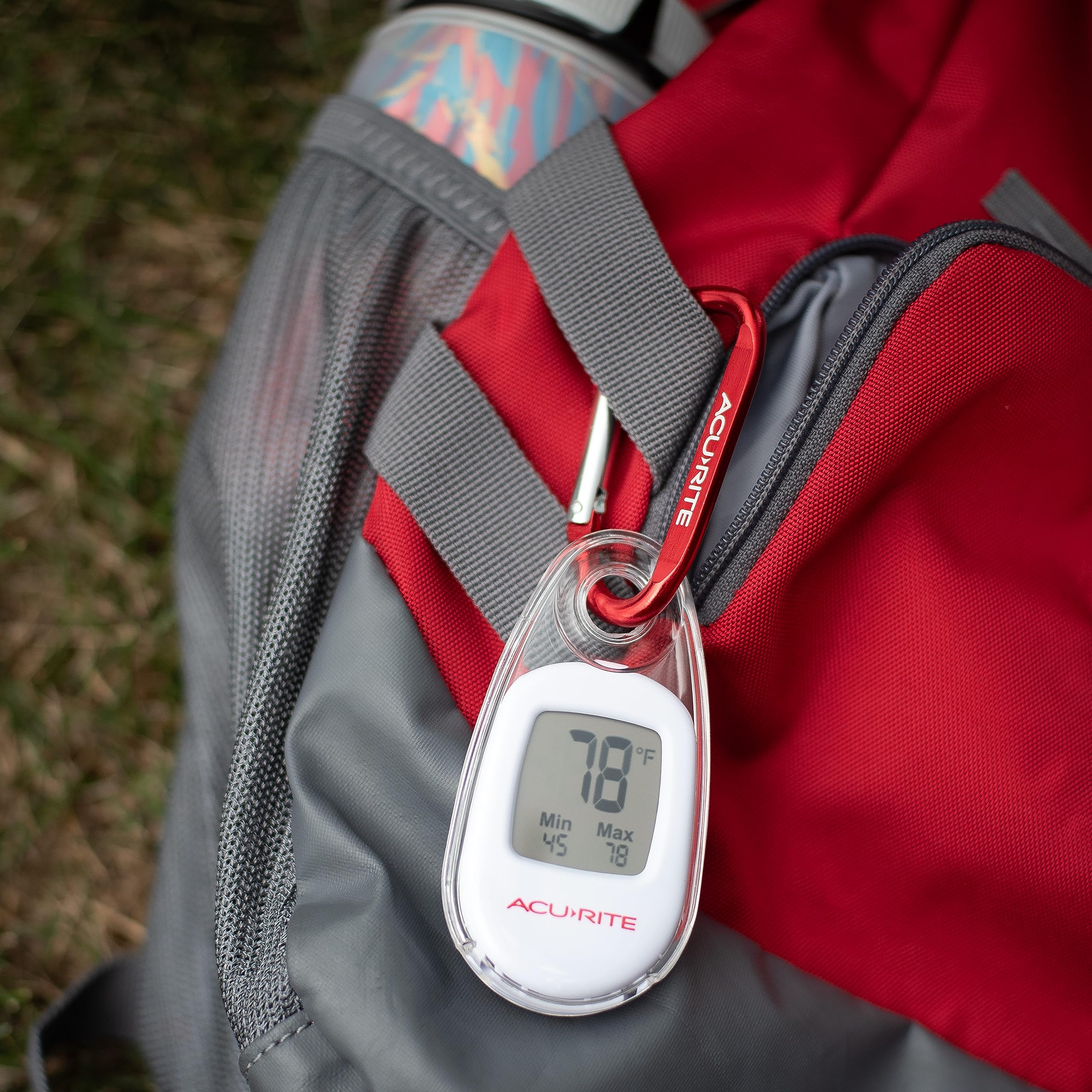 AcuRite thermometer digital display showing temperature
