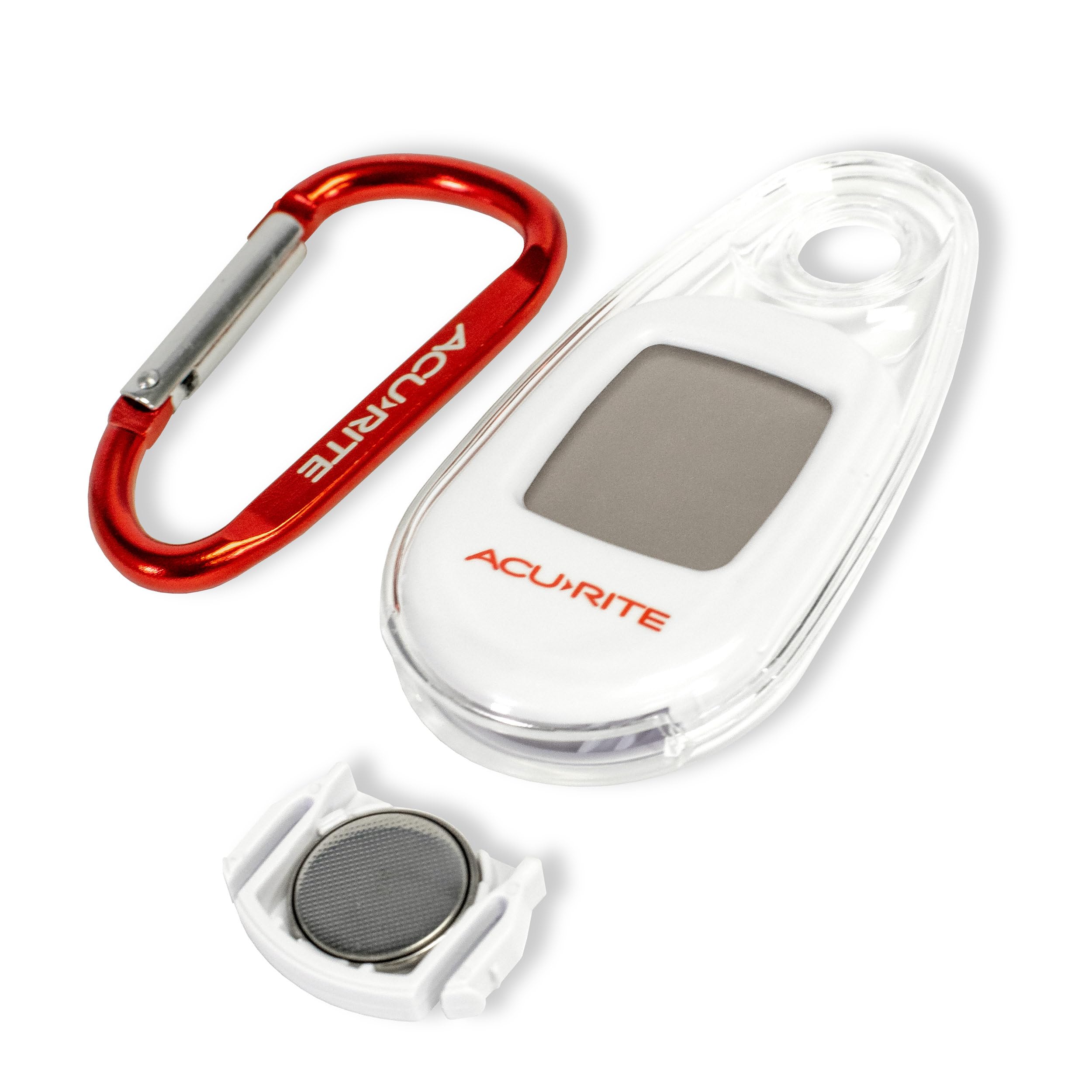 AcuRite thermometer next to user manual