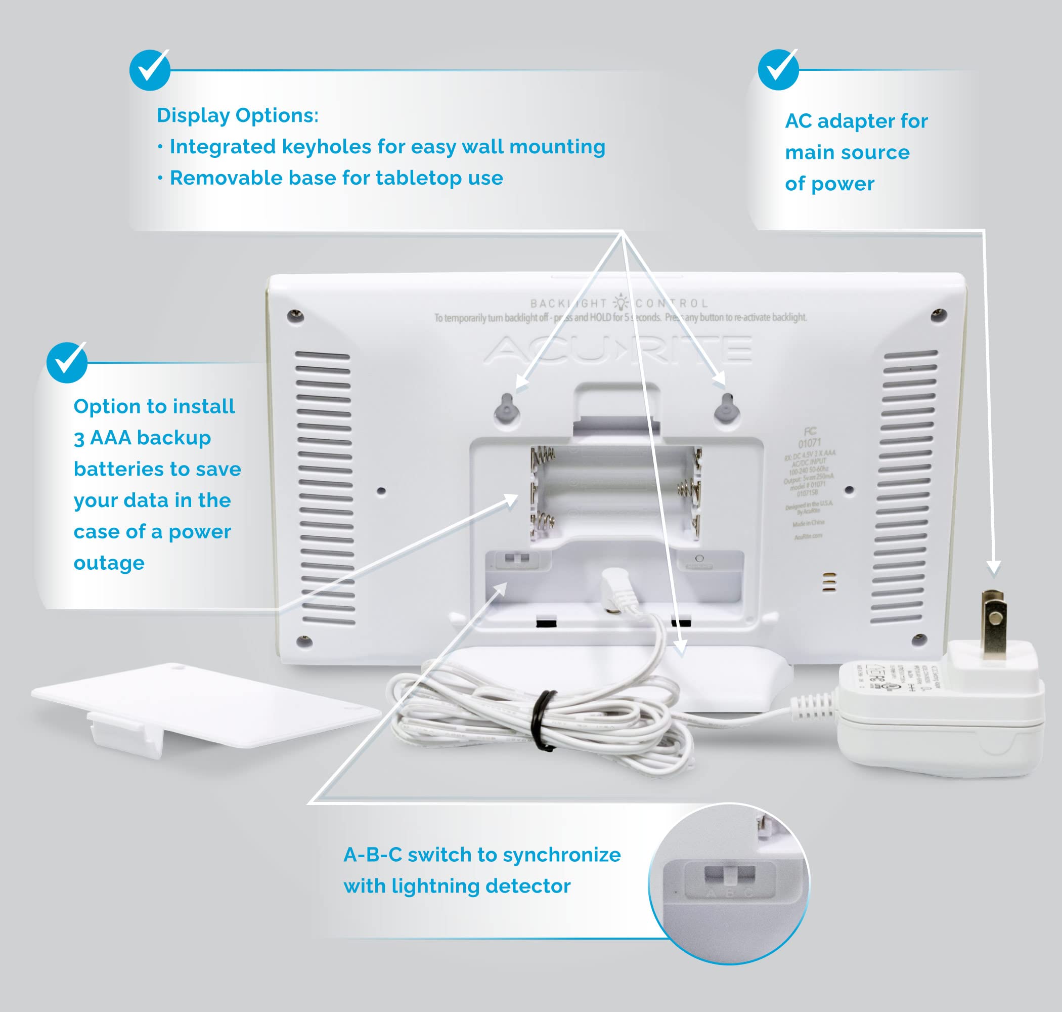 AcuRite Weather Station displaying indoor temperature and humidity