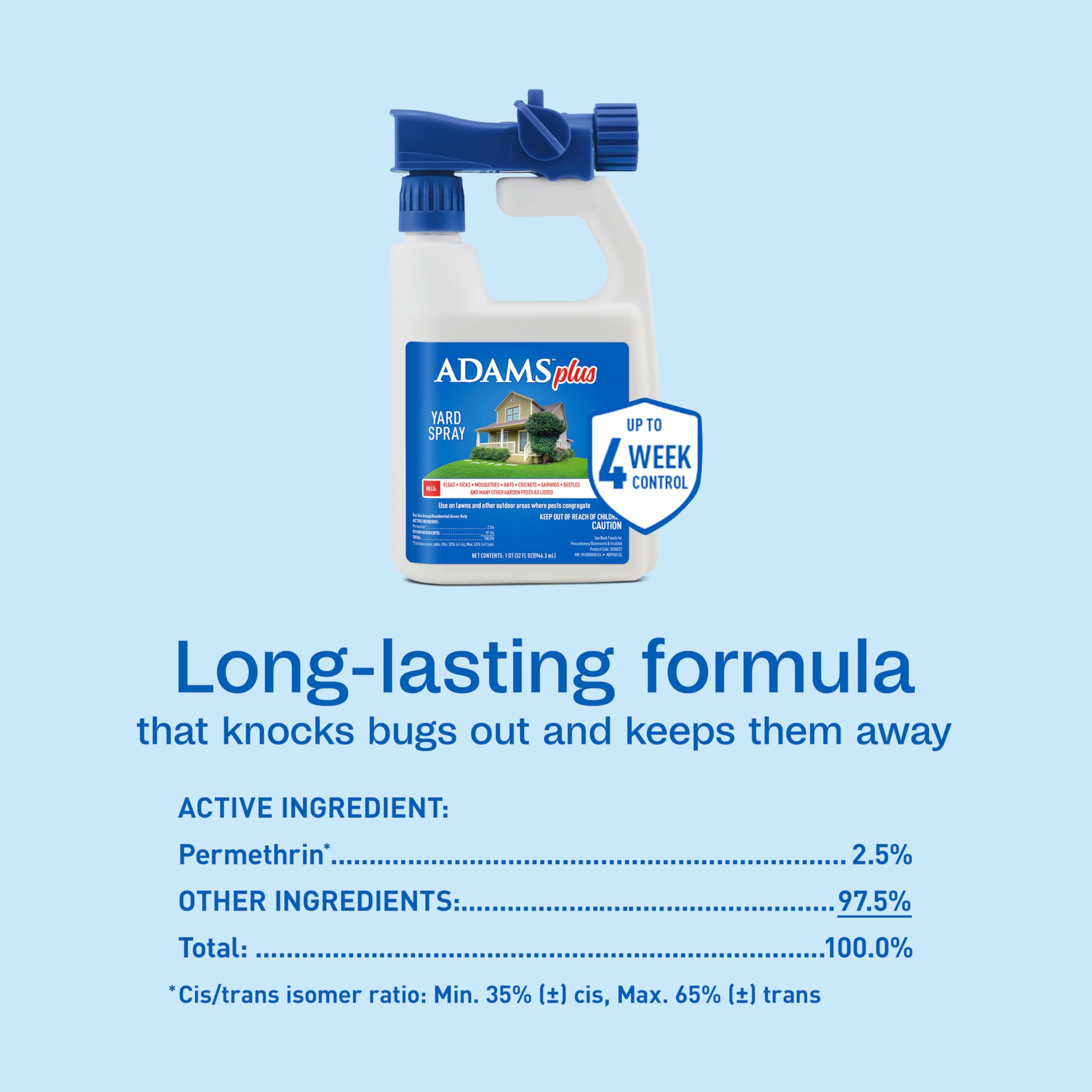 ADAMS Plus Flea and Tick Yard Spray in outdoor setting
