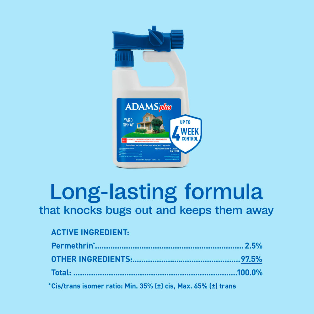 ADAMS Plus Flea and Tick Yard Spray in outdoor setting