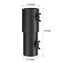 Adapter installed on pole with Bird Buddy feeder attached