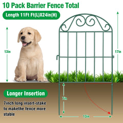 ADAVIN garden fencing with collapsible feet in a garden setting