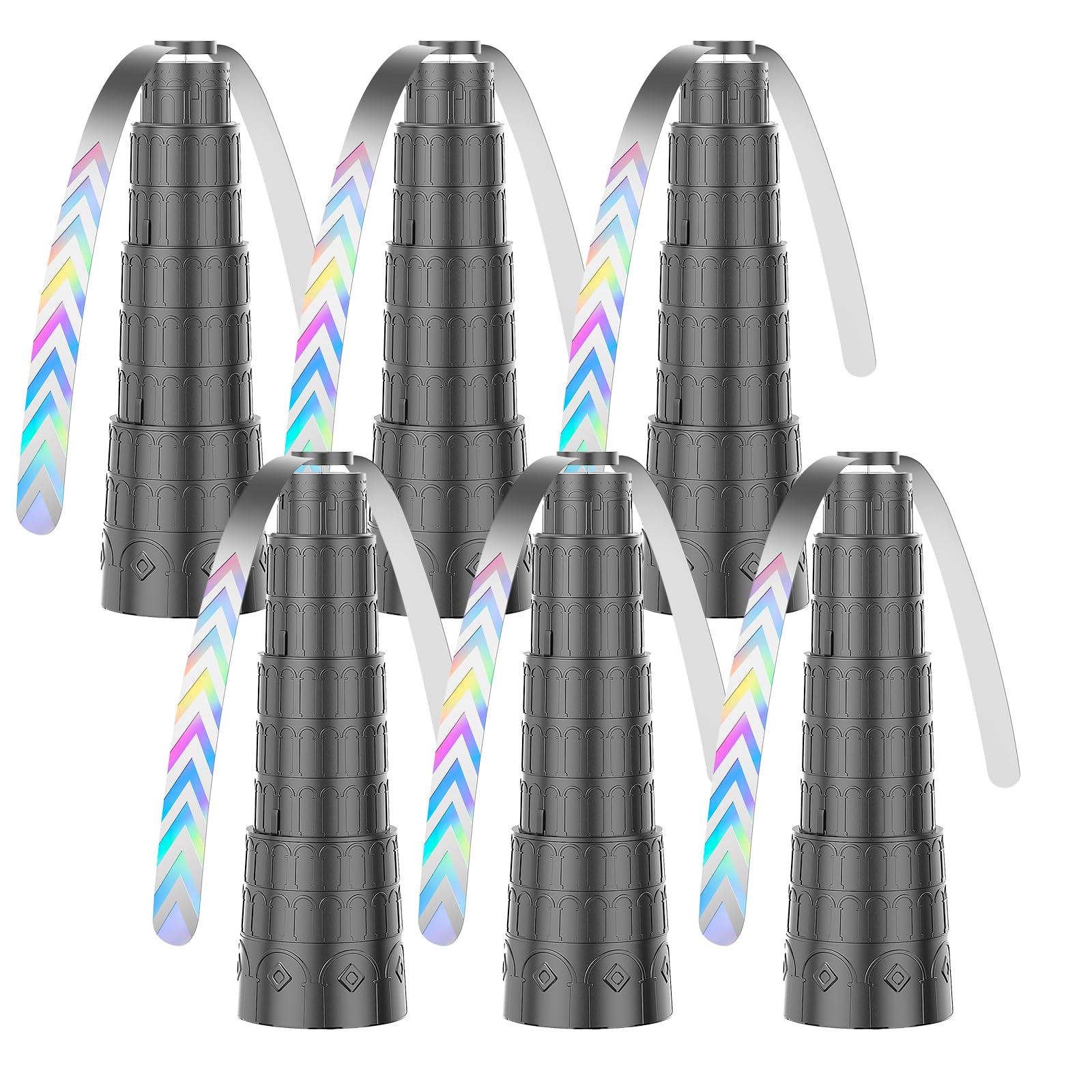 Adawook Fly Fans for Tables, 6PCS black model front view