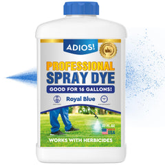 ADIOS! Blue Herbicide Lawn Dye 32oz front view