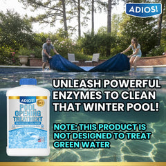 ADIOS! Pool Opener 32oz bottle side view