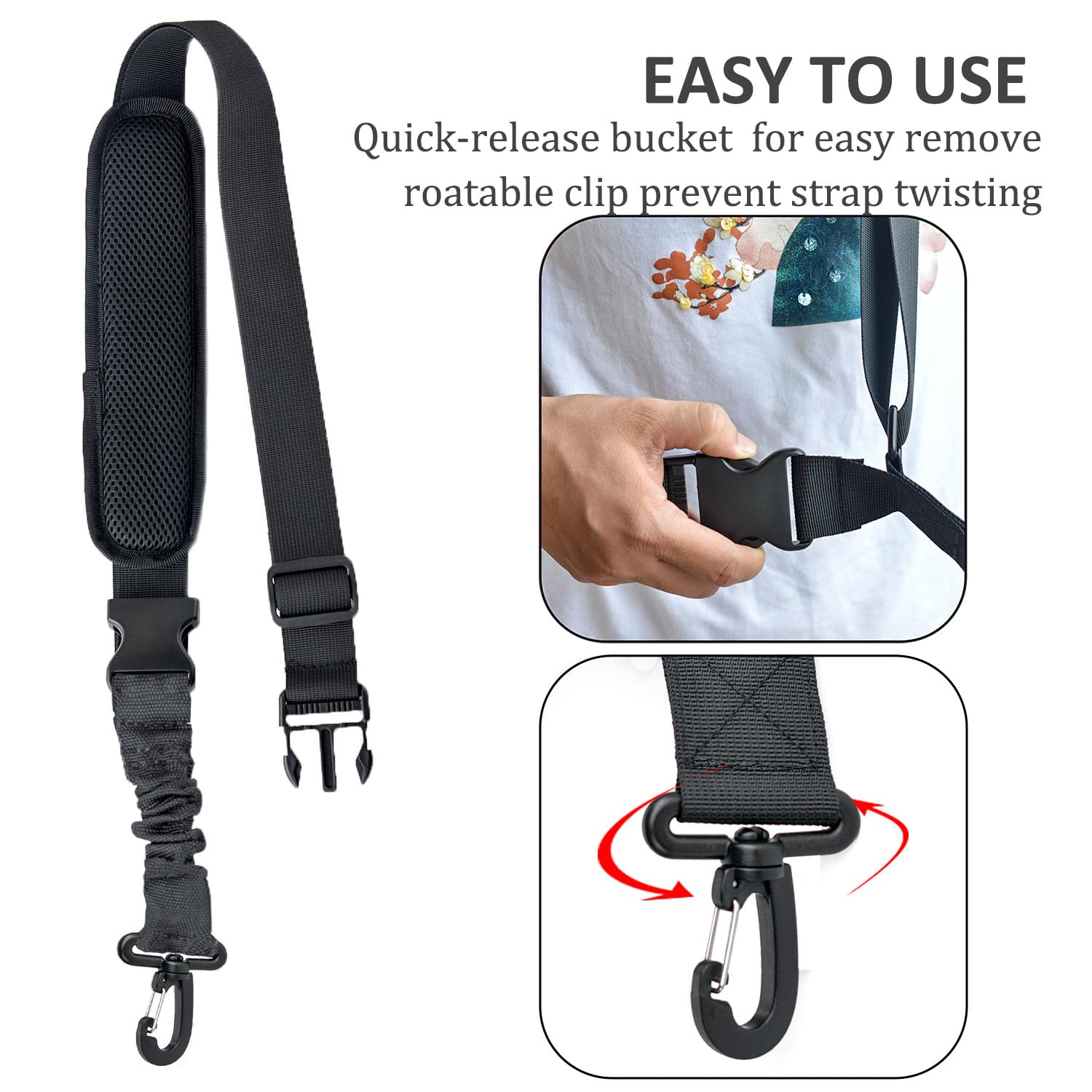 Adjustable buckle of AKUATUZ Trimmer Shoulder Strap