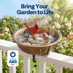Adjustable clamp design of VIVOHOME bird bath