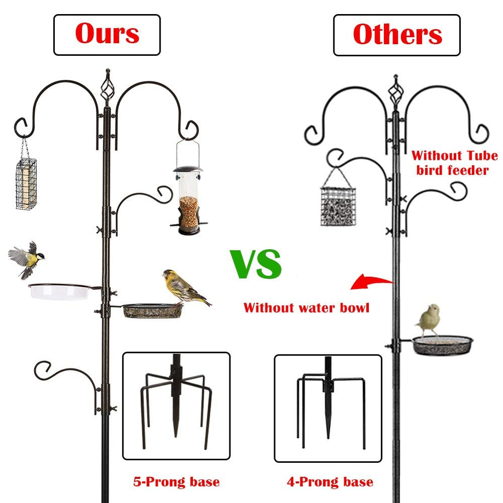 Adjustable component of the MIXXIDEA bird feeder pole