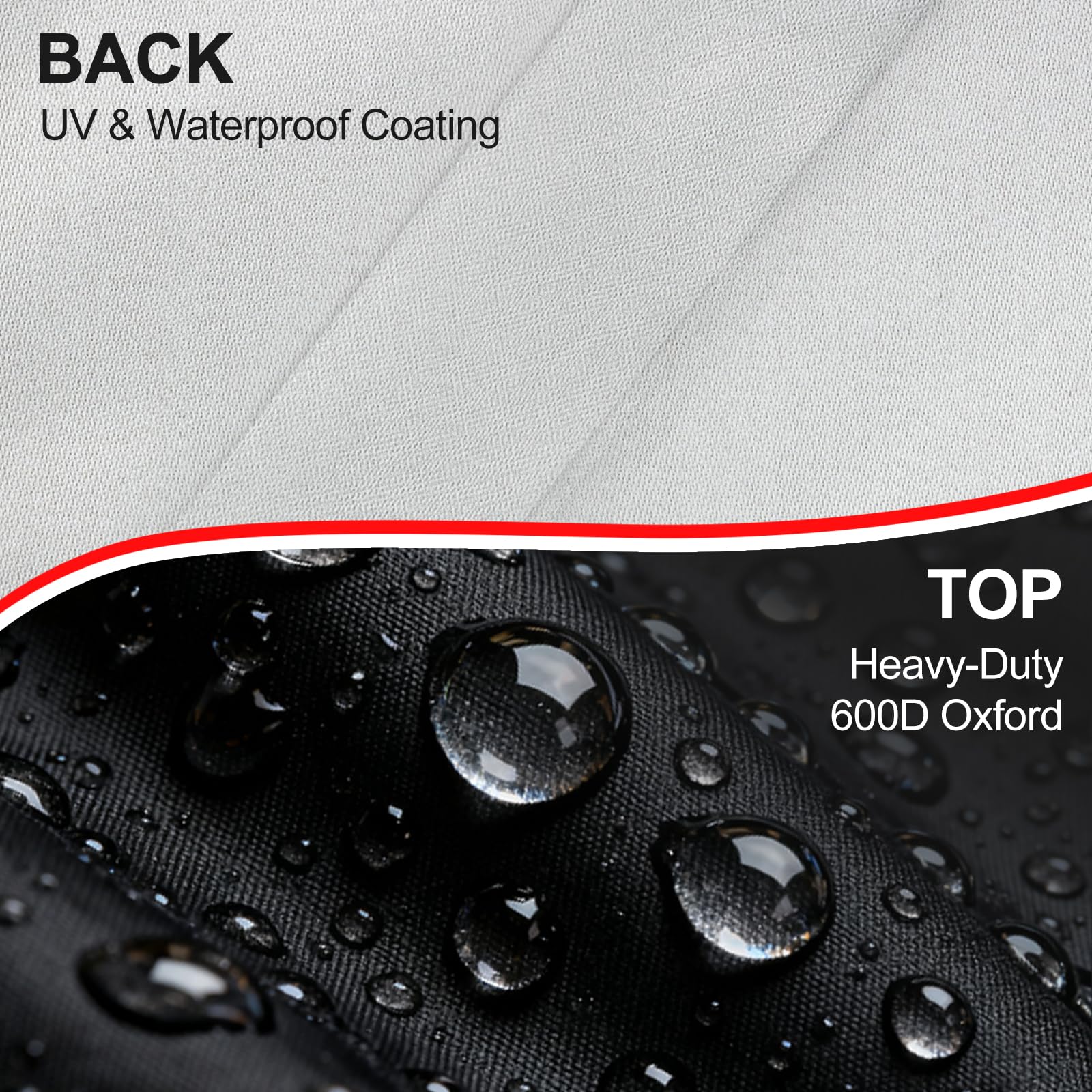 Adjustable drawstring hem of VELAPKEA Lawn Mower Cover
