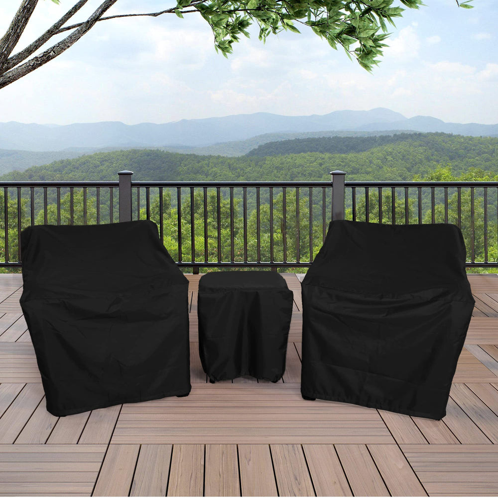 Adjustable drawstring on bottom of the patio chair cover