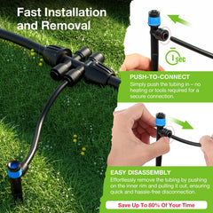 Adjustable drip emitters from the MIXC irrigation kit