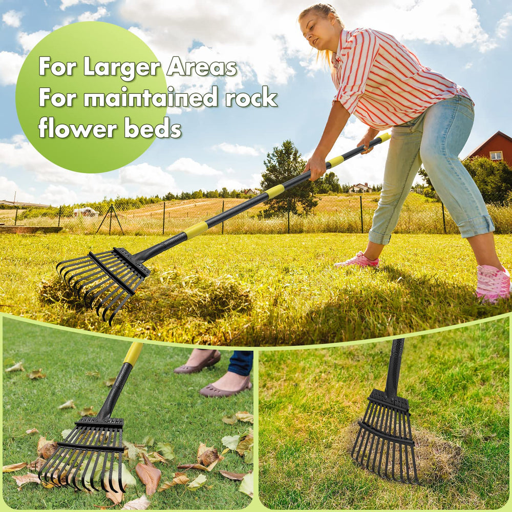 Adjustable handle of INFLATION Leaf Rake showcasing assembly