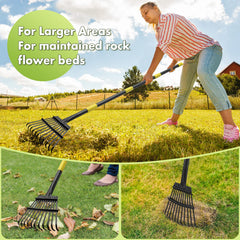 Adjustable handle of INFLATION Leaf Rake showcasing assembly