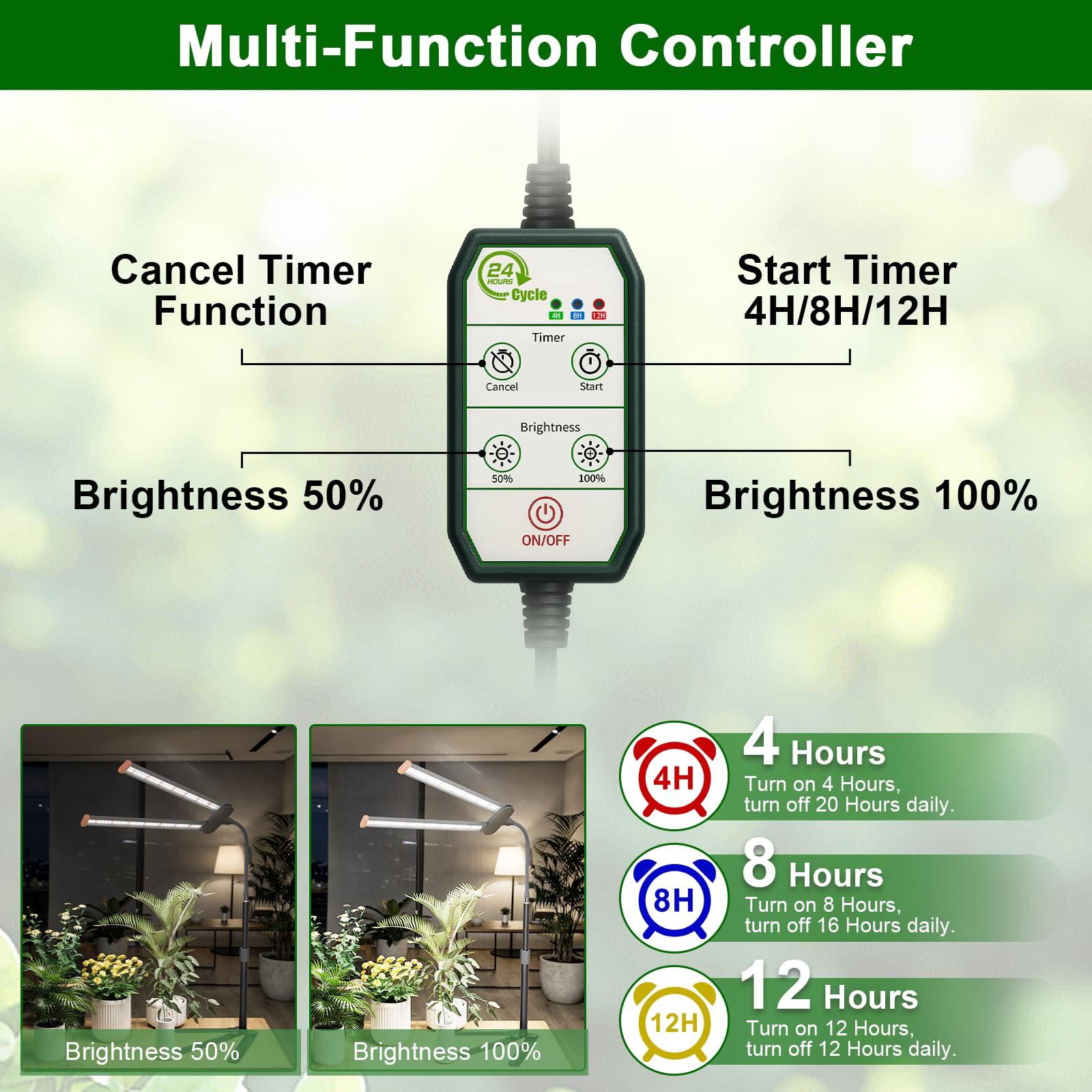 Adjustable height feature of GHodec Grow Light