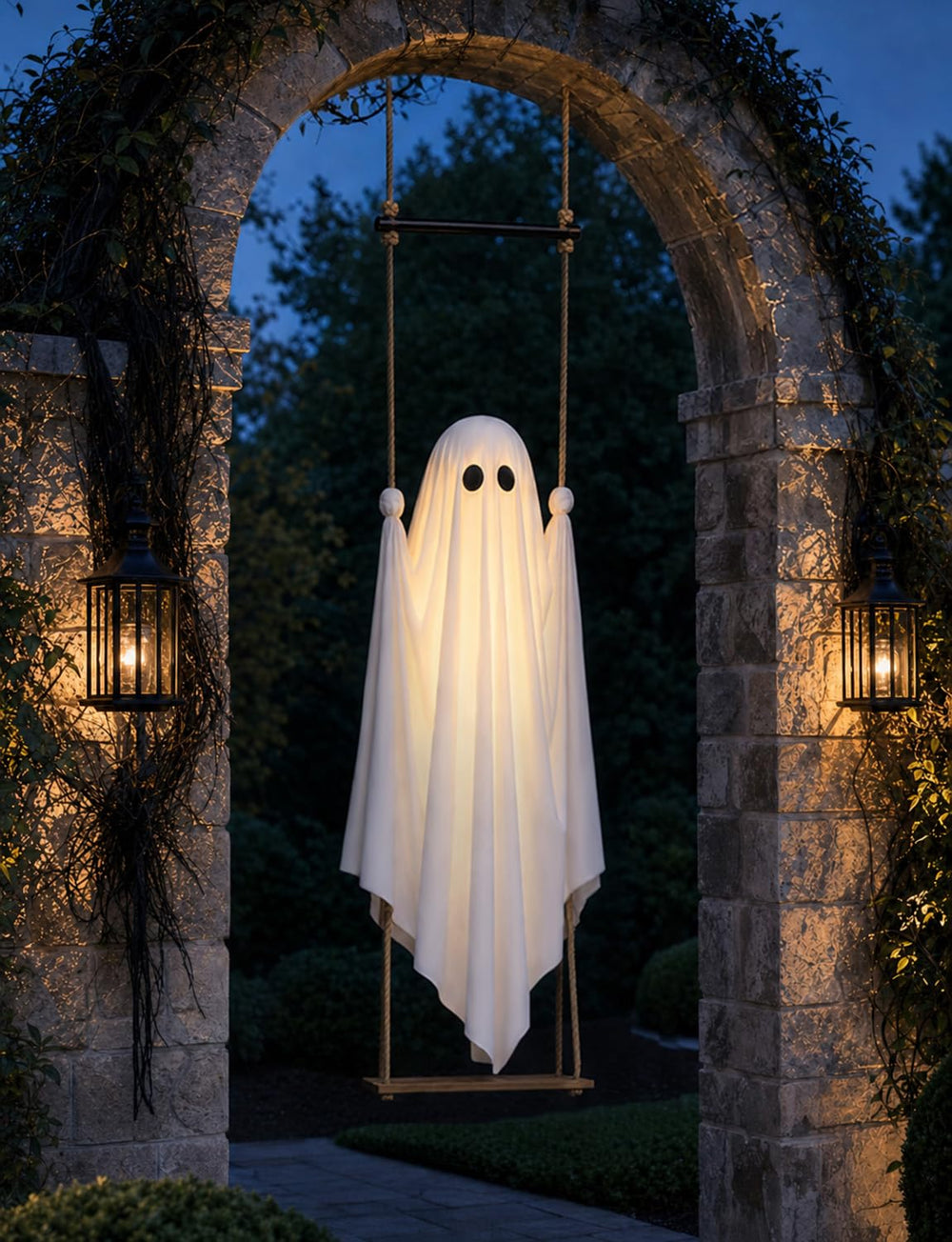 Adjustable height feature of Joyehome ghost decoration