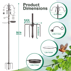 Adjustable hooks on ERYTLLY Bird Feeding Station Kit