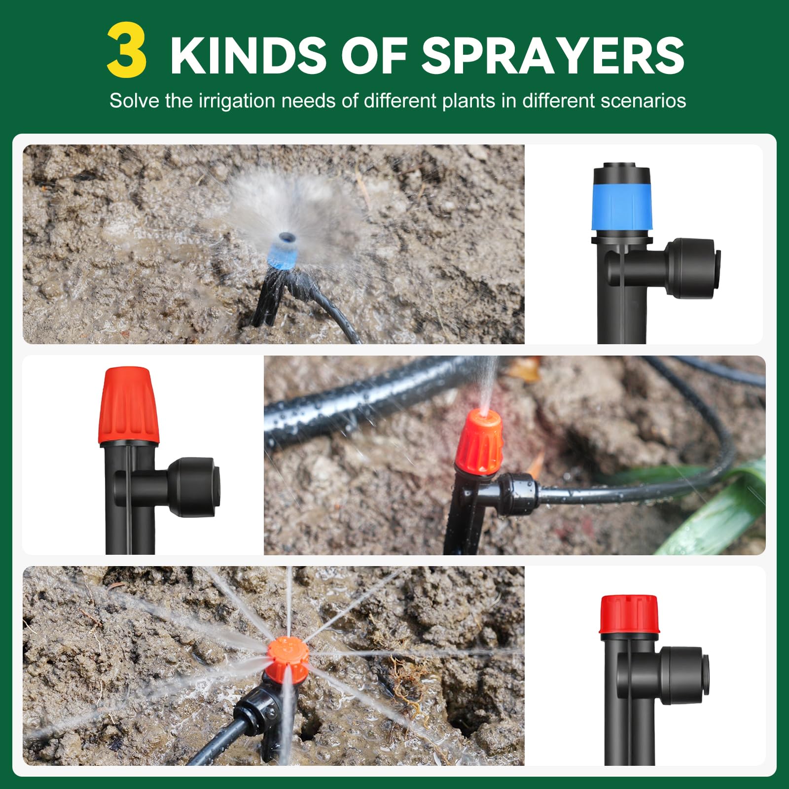 Adjustable nozzles for STARREY irrigation system