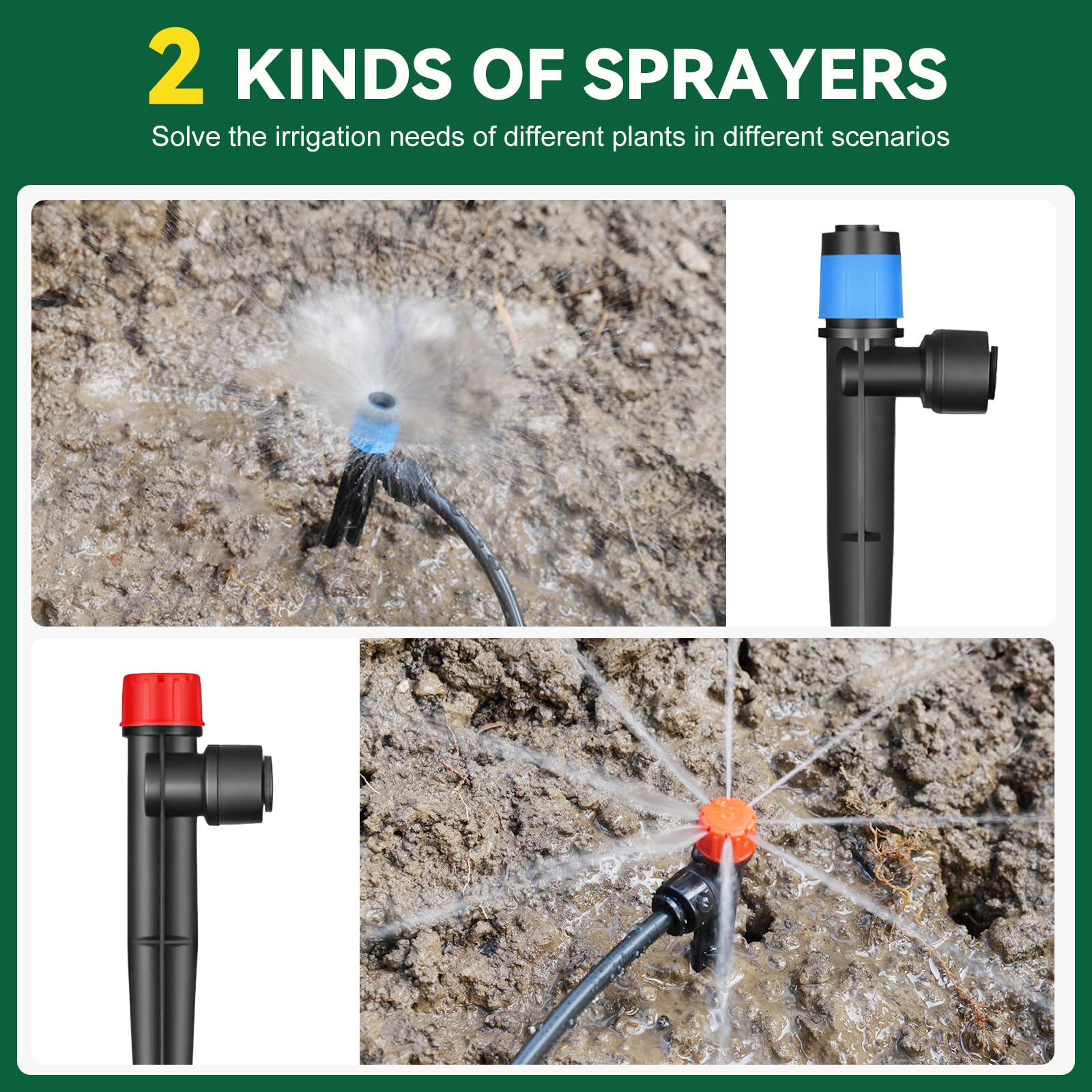 Adjustable nozzles for STARREY irrigation system