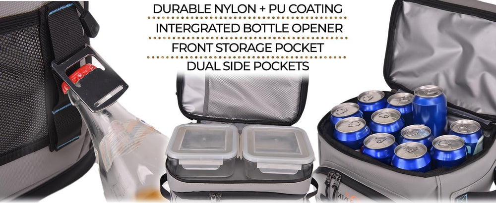 Adjustable padded straps on Alphasonik Cooler Backpack