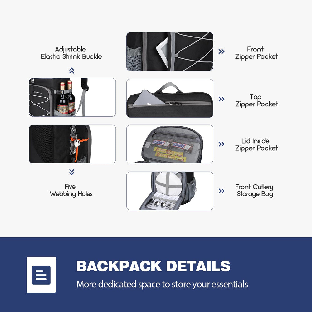 Adjustable shoulder straps on Maelstrom insulated backpack