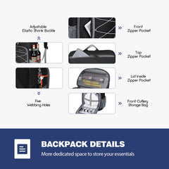 Adjustable shoulder straps on Maelstrom insulated backpack